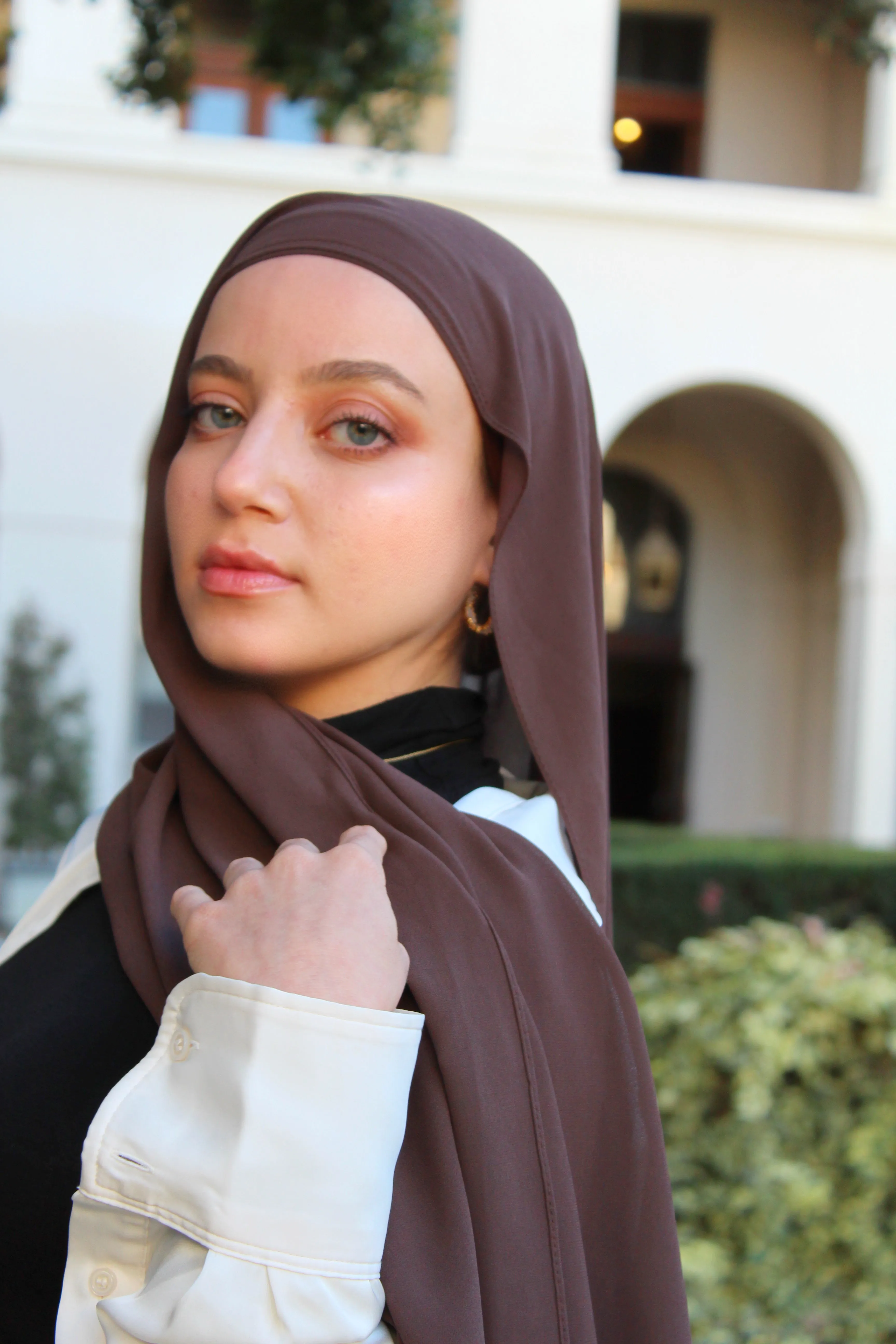 Chocolate Brown Instant Chiffon