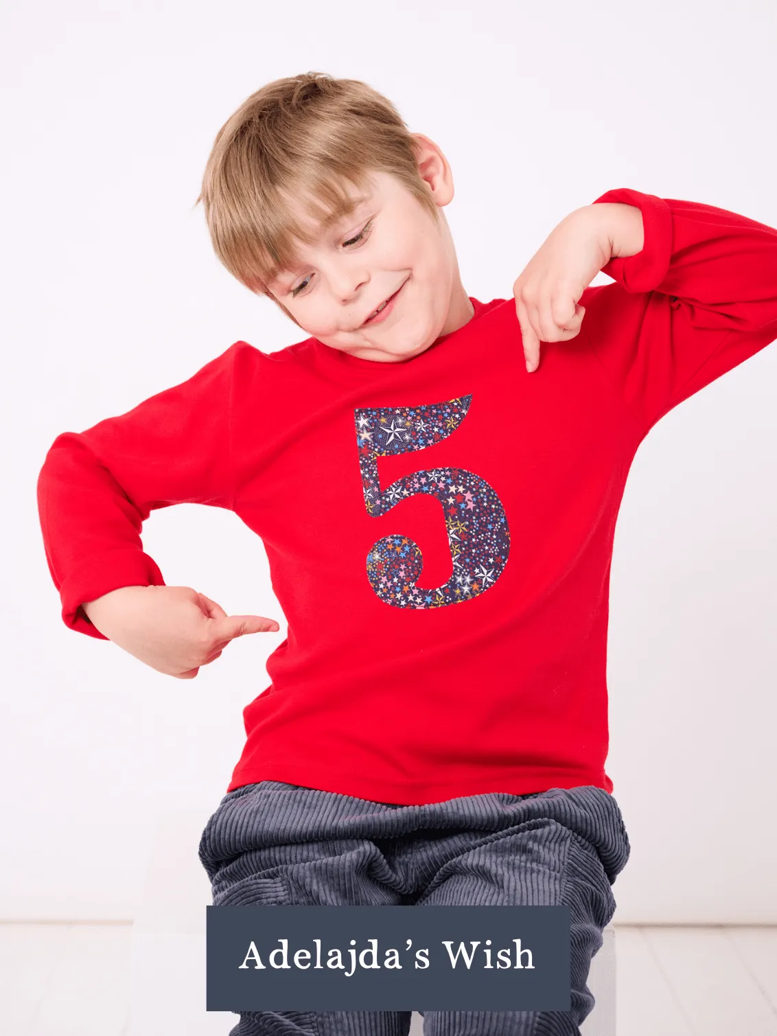 CREATE YOUR OWN Personalised Liberty Print Red T-Shirt