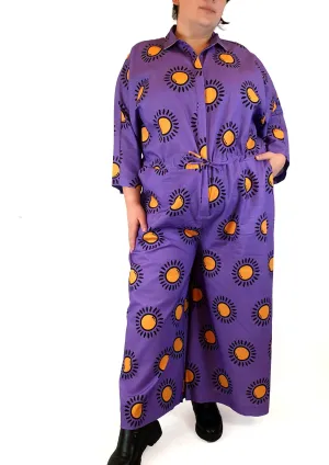 Jericho Road purple print boilersuit size 20