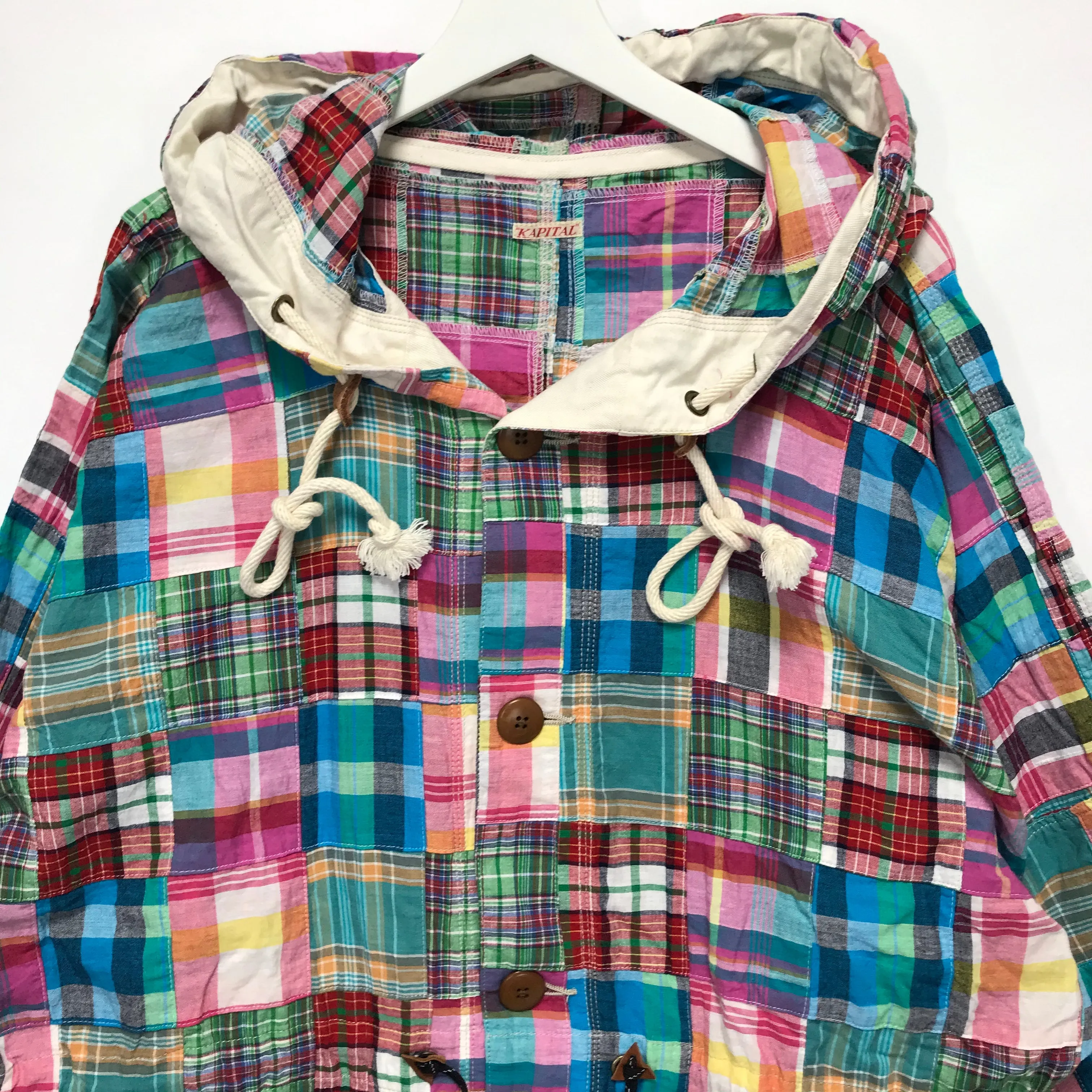 [M] Kapital Patchwork Plaid Parka Jacket