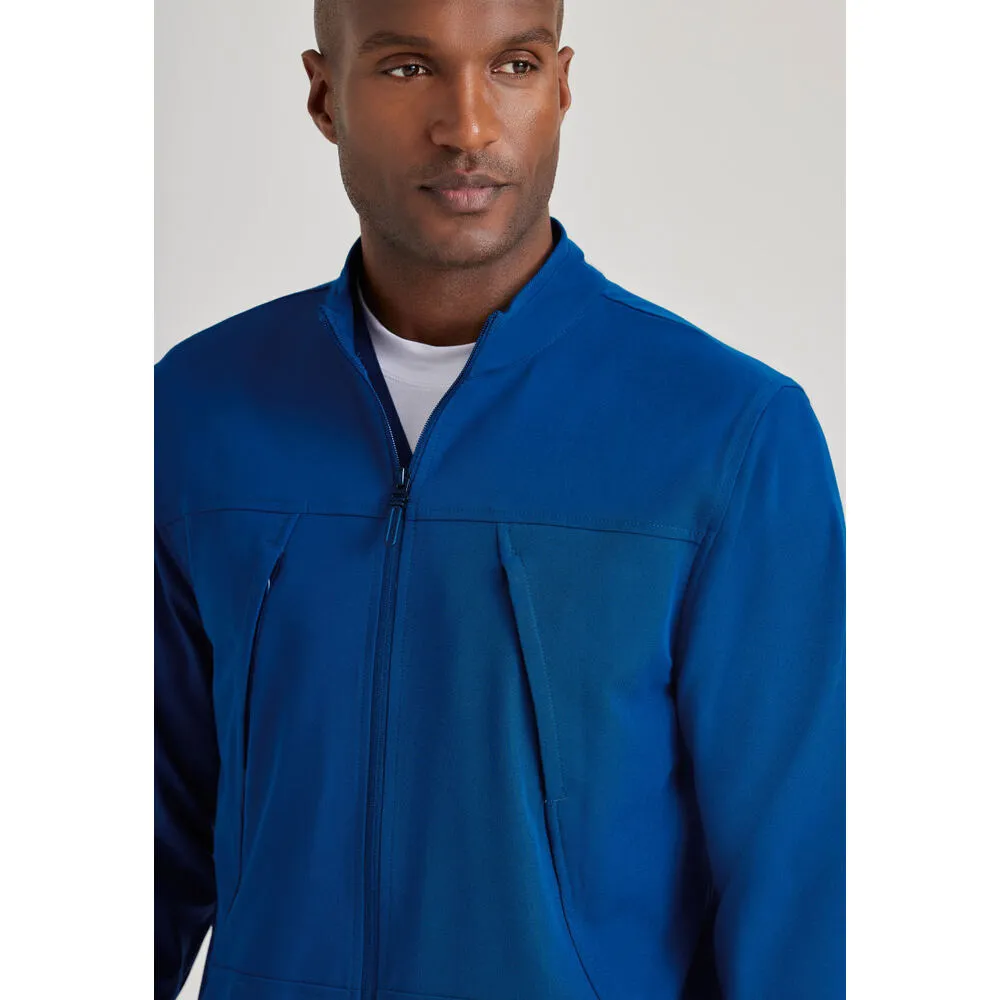 Men's Rally Warm-Up Scrub Jacket - Barco Unify Collection / Color - New Royal / Fit - Regular / Sizes - XS, S, M, L, XL, 2XL, 3XL by Barco Uniforms