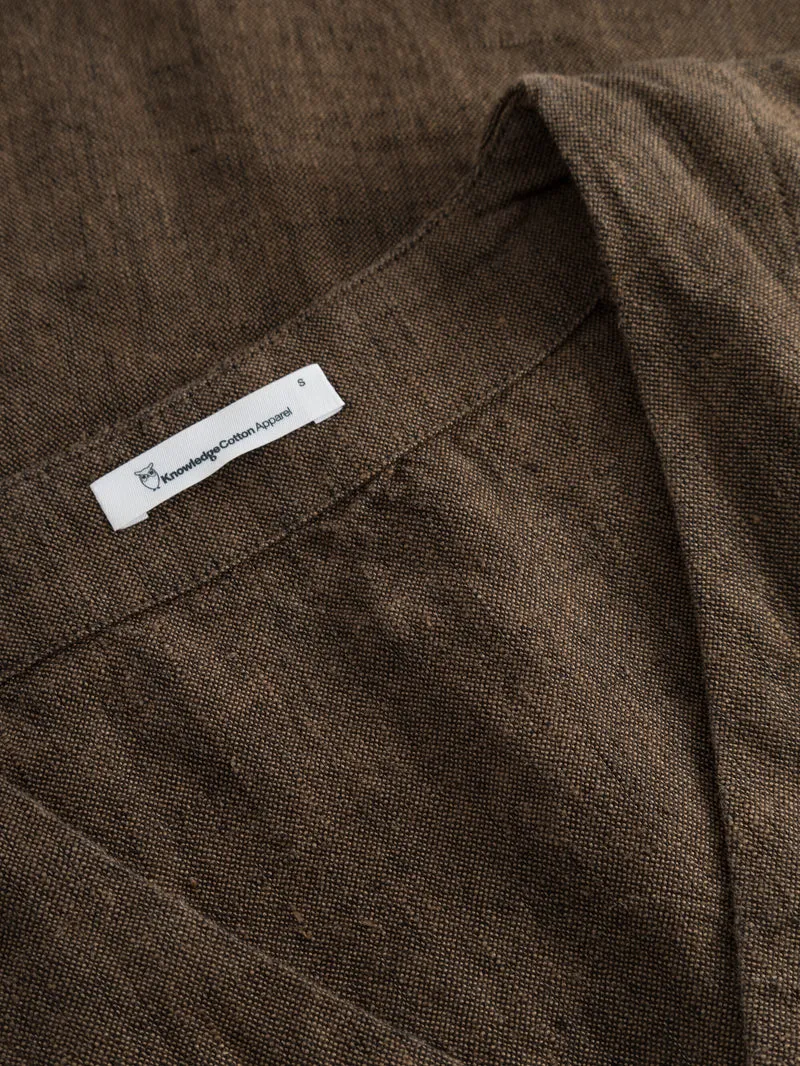 V-Neck linen Jumpsuit in cub